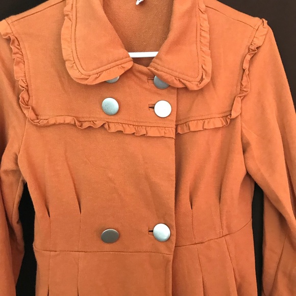 Orange long coat - Picture 3 of 3